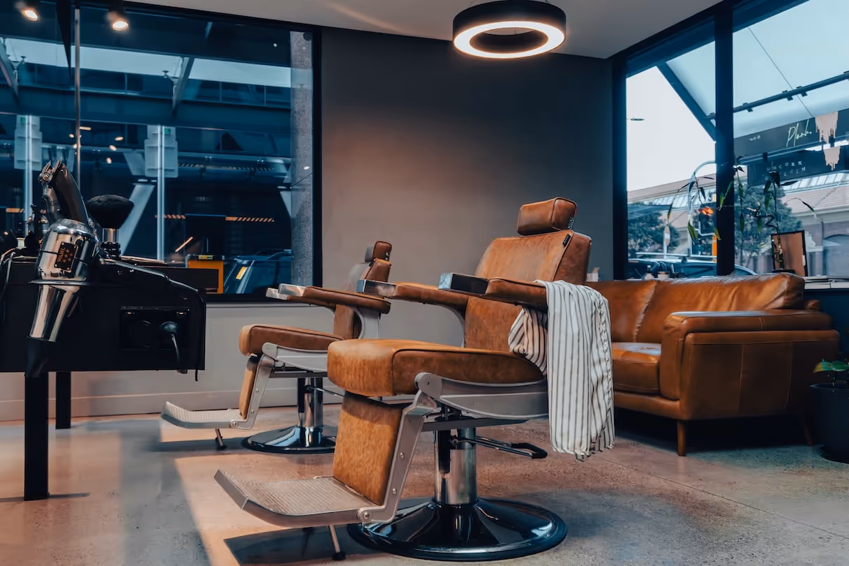 A view of Gentry and Blade from the entrance, showcasing the full layout and design.
